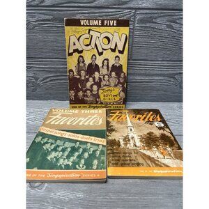 Singspiration Hymnals Gospel Music 1950s 1960s  Lot of 3 Vintage Paperback